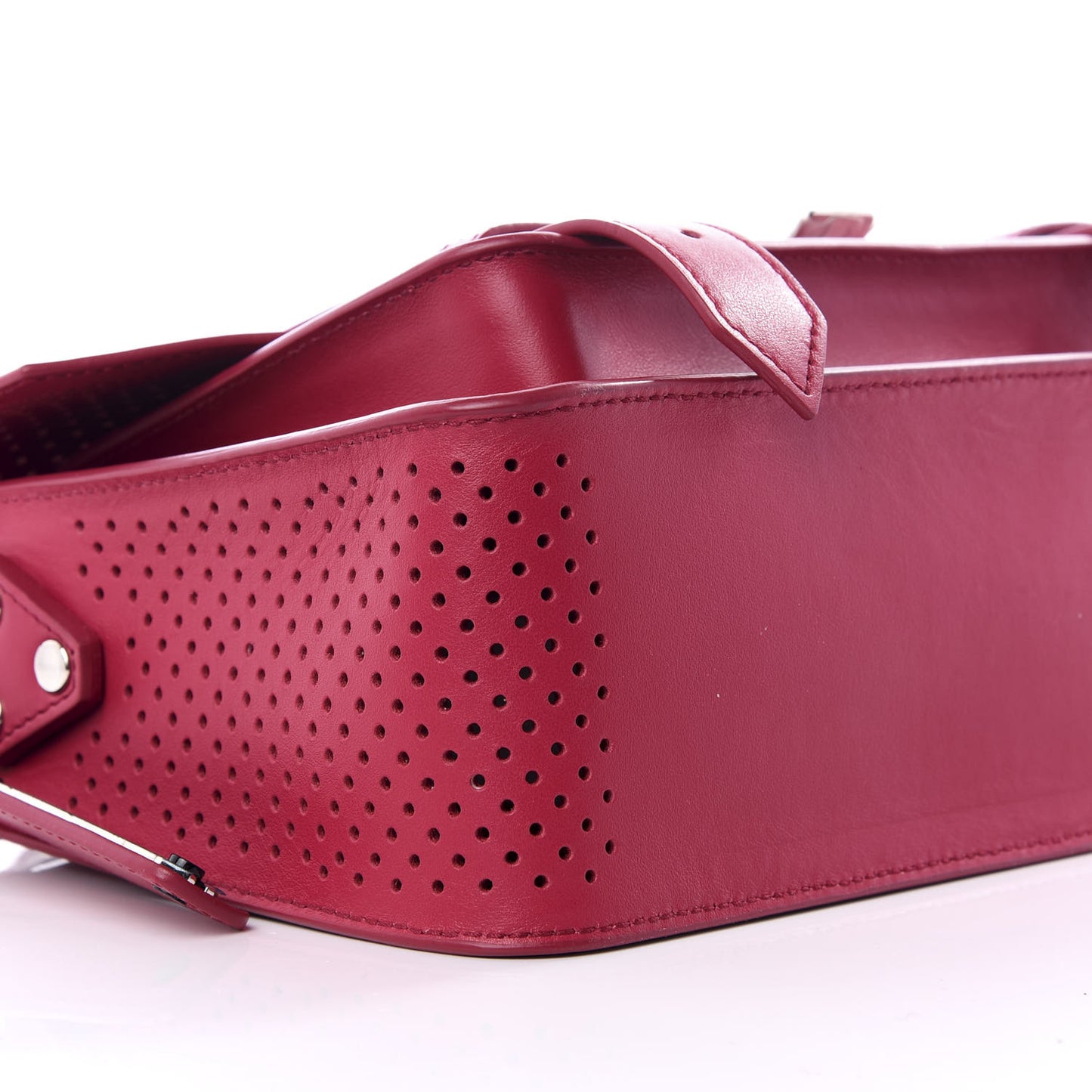 Lambskin Perforated Tiny PS1 Satchel Peony