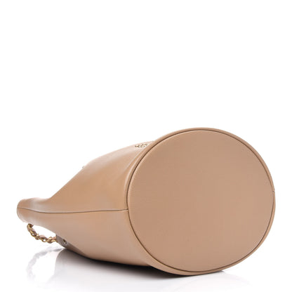 Chanel Caviar Deauville Drawstring Bucket Bag Beige 3 of 4