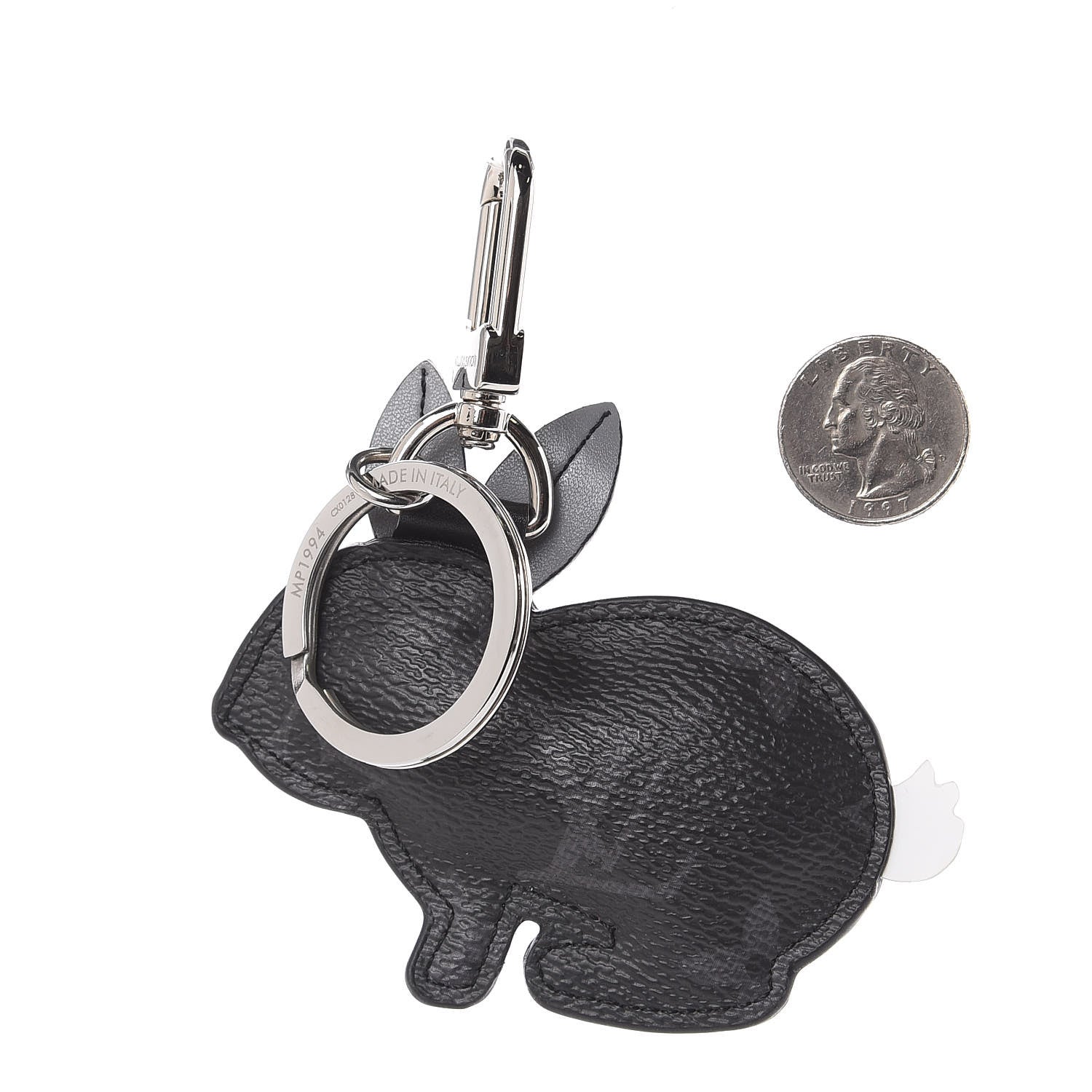 Louis Vuitton Monogram Eclipse Rabbit Bag Charm Key Holder 2 of 4