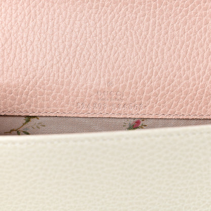 Gucci Calfskin GG Marmont Bow Chain Wallet White 5 of 8