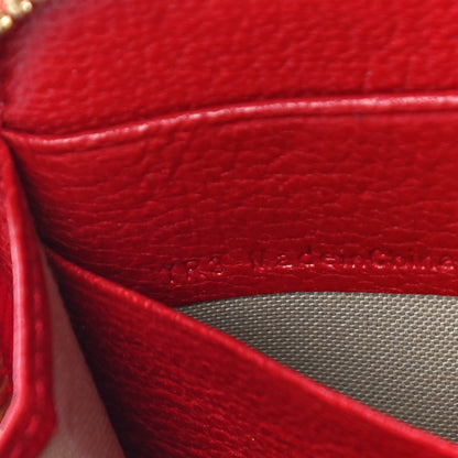Mulberry Small Classic Grain Compact Zip Wallet Red 10 of 11