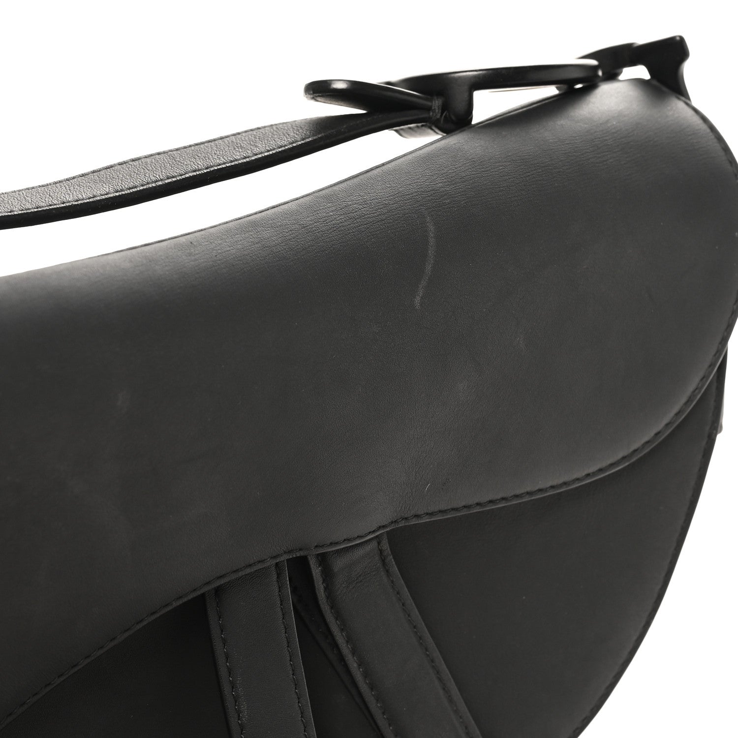 Christian Dior Ultra Matte Calfskin Saddle Bag Black 10 of 10