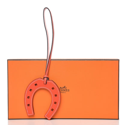 Hermes Swift Paddock Horseshoe Bag Charm Rose Sakura Capucine 4 of 4