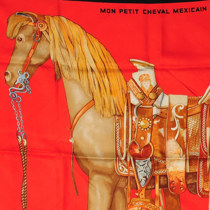 Hermes Silk Mon Petit Cheval Mexicain Scarf 90 1 of 8