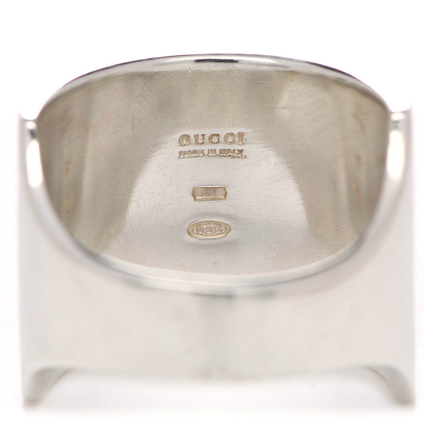 Sterling Silver Square Signet Ring 63 10.25