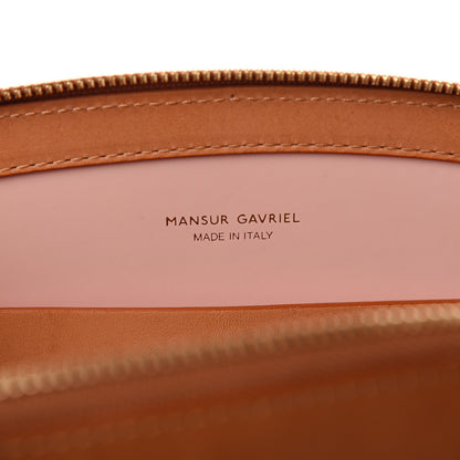 Mansur Gavriel Calfskin Top Handle Rounded Bag Camello Rosa 5 of 12