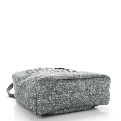Chanel Canvas Large Deauville Backpack Charcoal 4 of 7