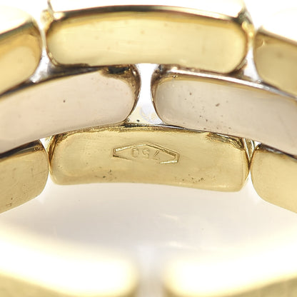 David Yurman 18K Yellow Gold Diamond Gatelin Link Ring 53 6.25 5 of 5