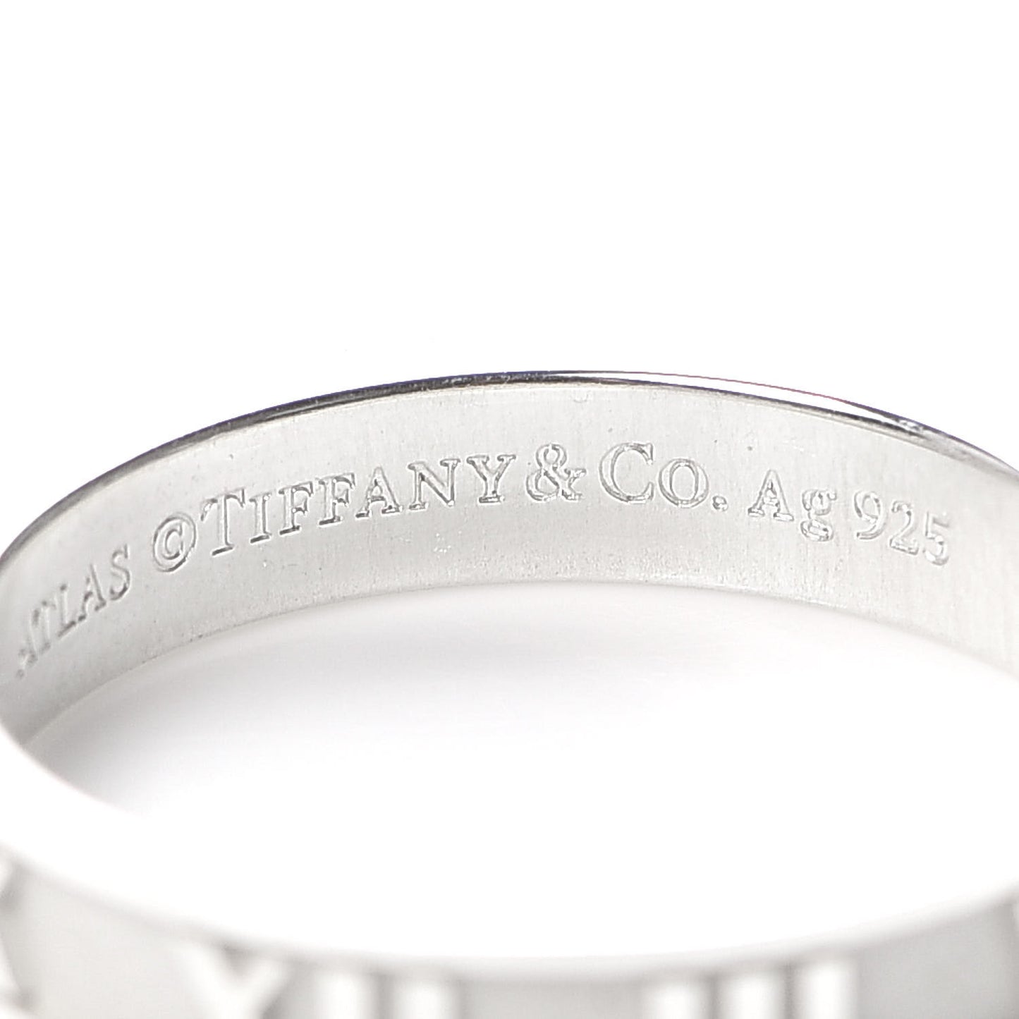 Sterling Silver Narrow Atlas Ring 59 8.75