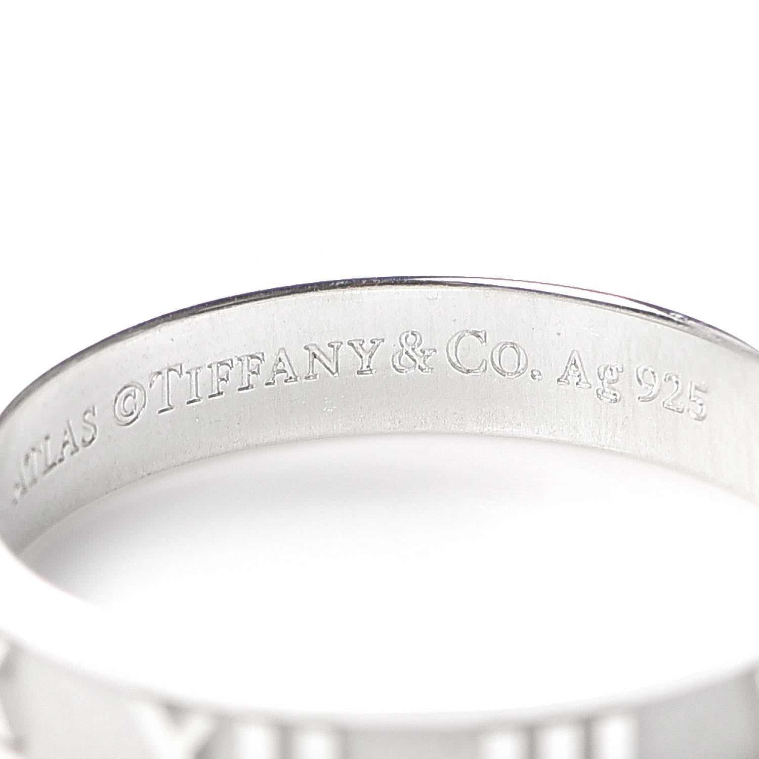 Tiffany Sterling Silver Narrow Atlas Ring 59 8.75 5 of 6