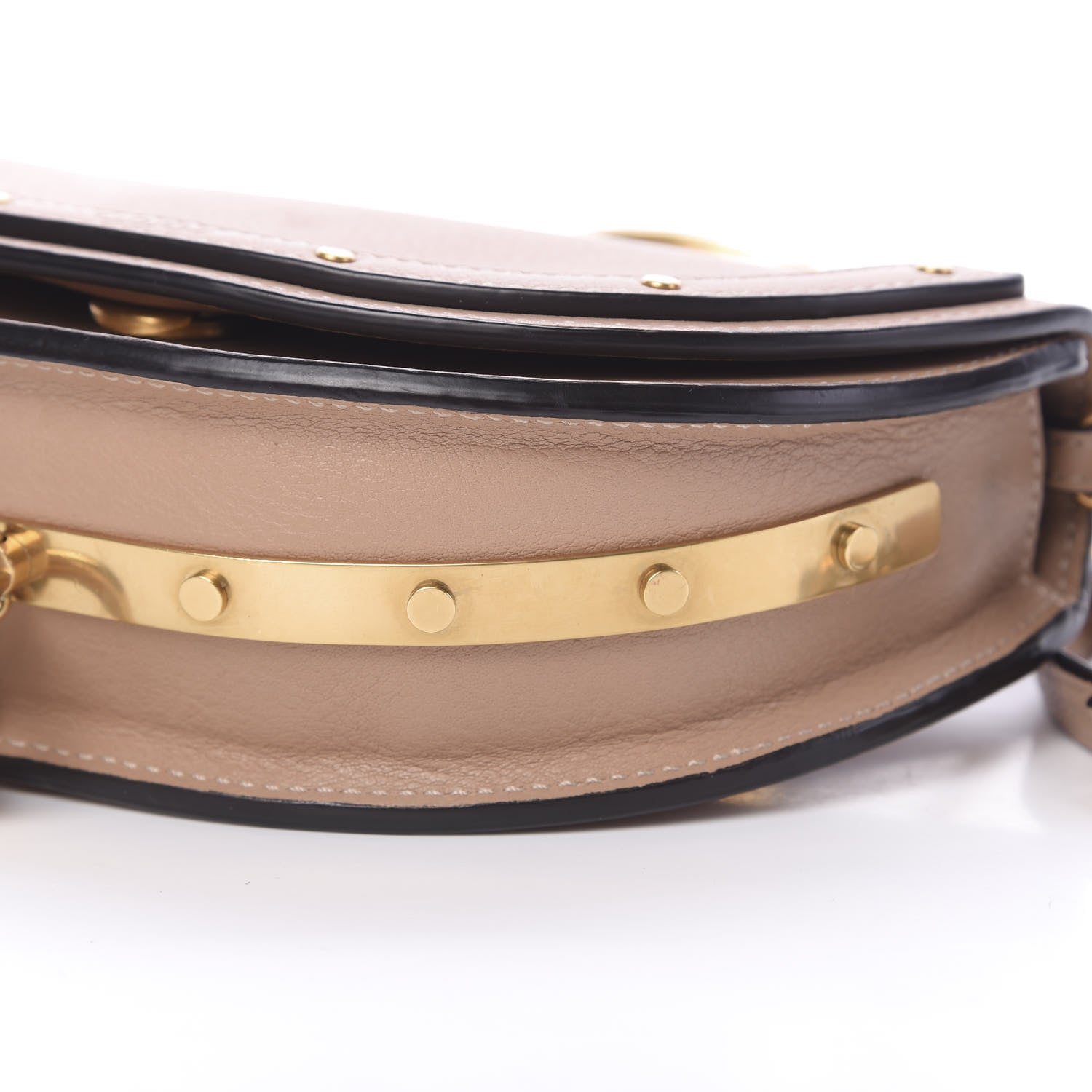 Chloe Calfskin Small Nile Bracelet Minaudiere Bag Brown 12 of 14