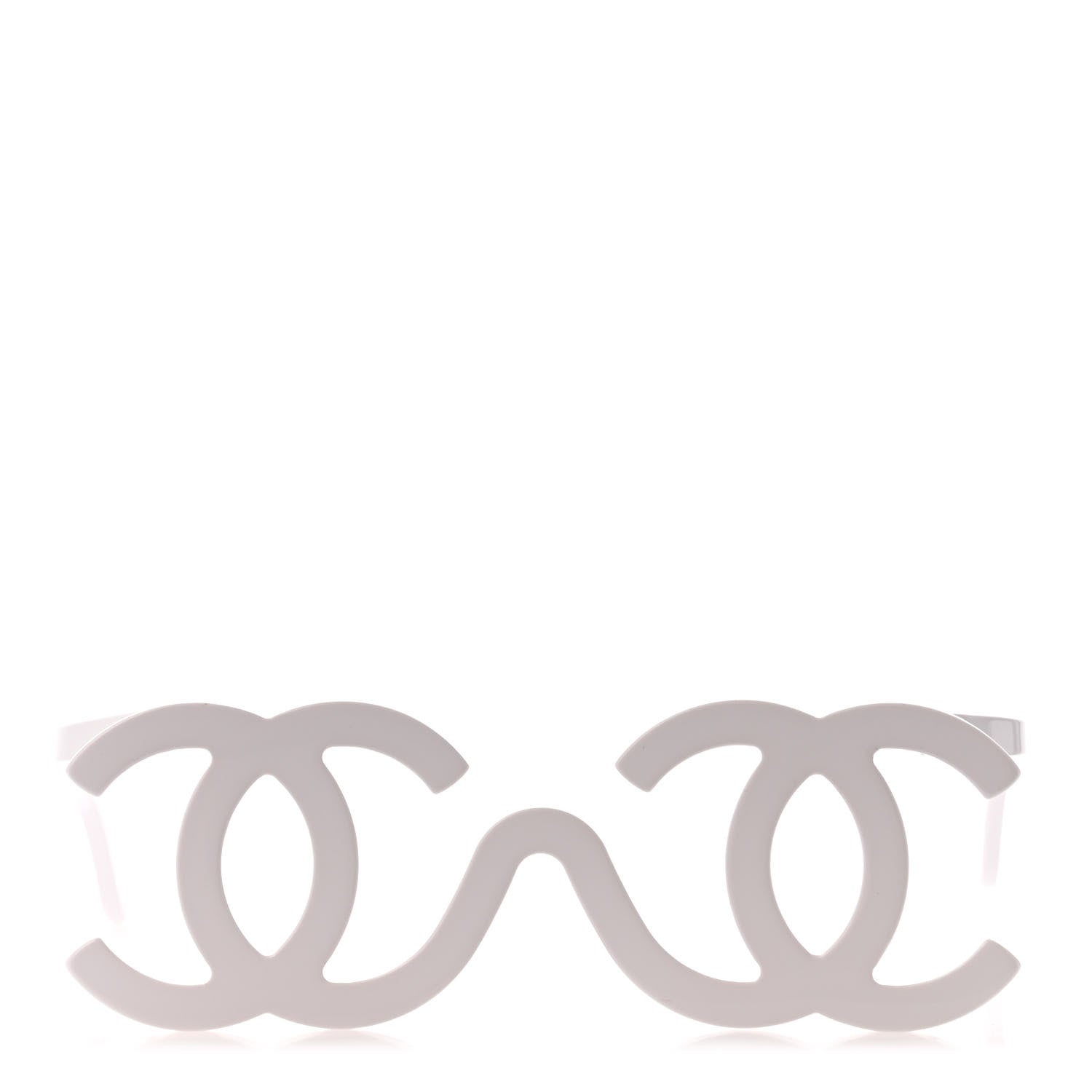 Chanel CC Logo Sunglasses White 2 of 4