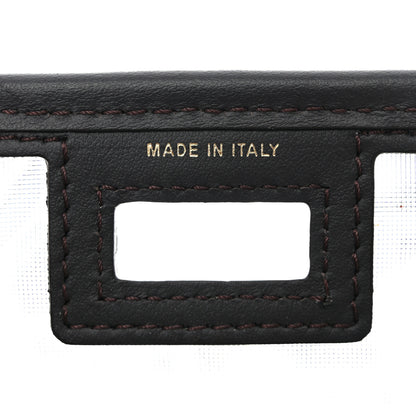 Fendi Mesh Vitello Century FF 1974 Mini Peekaboo Defender Cover Azzurro Black Ebano 7 of 10