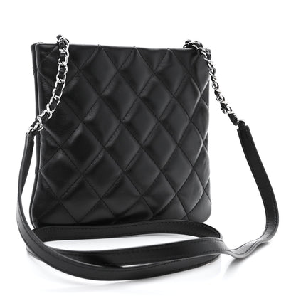Chanel Lambskin Quilted Crossbody Bag Black 3 of 10