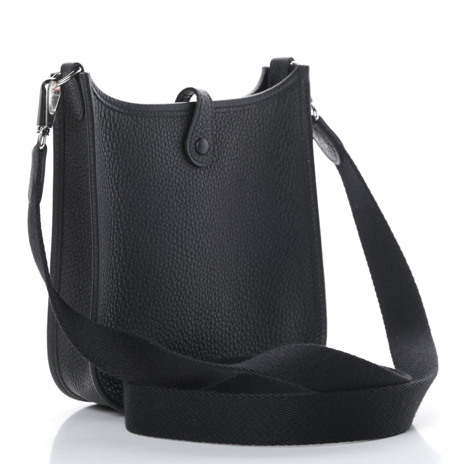 Hermes Taurillon Clemence Evelyne TPM Black 3 of 11