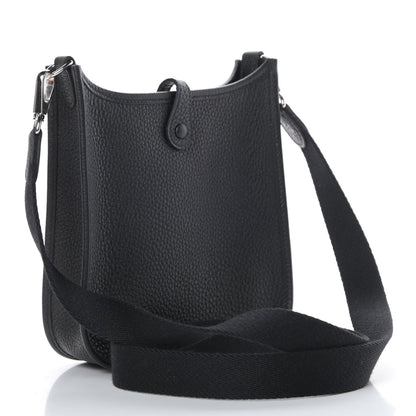 Hermes Taurillon Clemence Evelyne TPM Black 3 of 11
