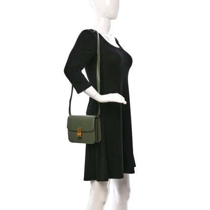 Celine Liege Calfskin Teen Classic Box Flap Bag Light Khaki 2 of 10