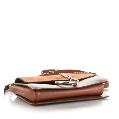 Chloe Suede Calfskin Small Faye Shoulder Bag Tobacco 4 of 8