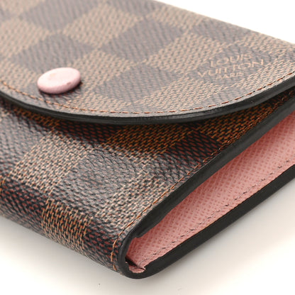 Louis Vuitton Damier Ebene Rosalie Coin Purse Rose Ballerine 8 of 8