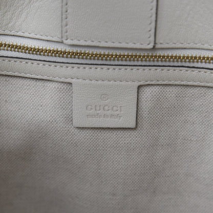 Gucci Monogram New Sakai Calfskin Lux Horsebit 1955 Tote Beige Ebony Mystic White 7 of 9