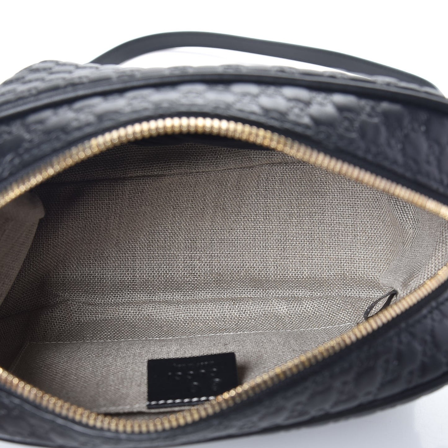 Microguccissima Mini Bree Messenger Bag Black