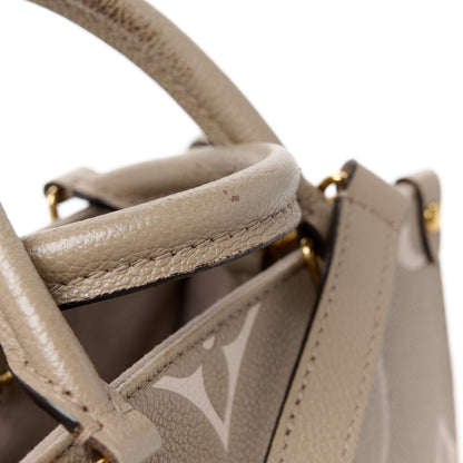 Louis Vuitton Empreinte Monogram Giant Onthego PM Tourterelle Creme 10 of 11