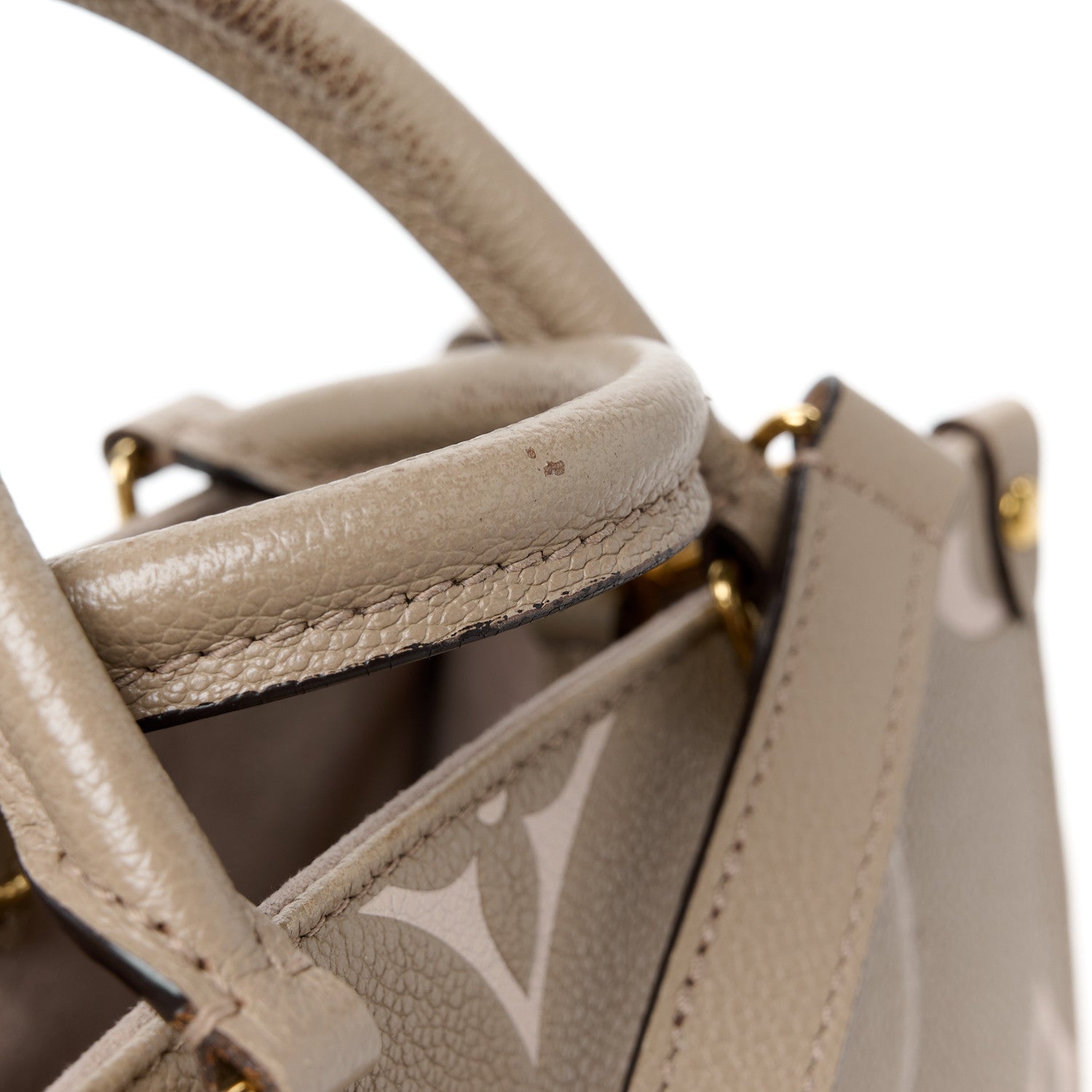 Louis Vuitton Empreinte Monogram Giant Onthego PM Tourterelle Creme 10 of 11
