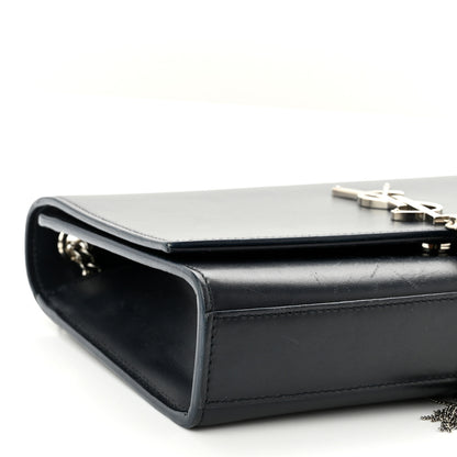 Saint Laurent Smooth Calfskin Medium Classic Monogram Kate Tassel Satchel Marine 8 of 10