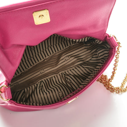 Fendi Vitello Flamingo Fendista Pouchette Crossbody Lampone 5 of 7