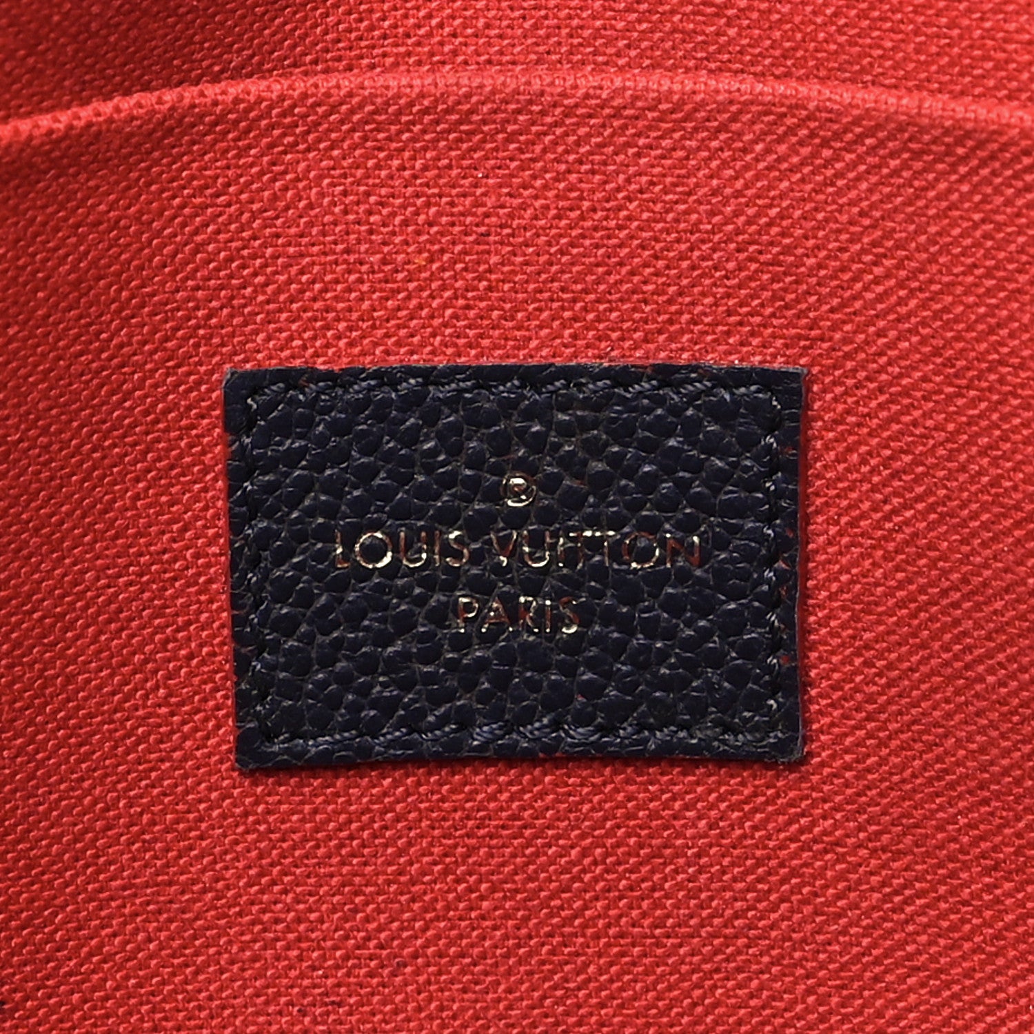Louis Vuitton Empreinte Pochette Felicie Chain Wallet Marine Rouge 6 of 11