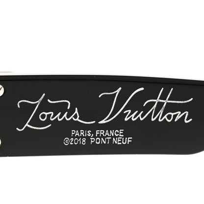 Louis Vuitton Acetate Charleston Sunglasses Z1244W Black Prism 5 of 9