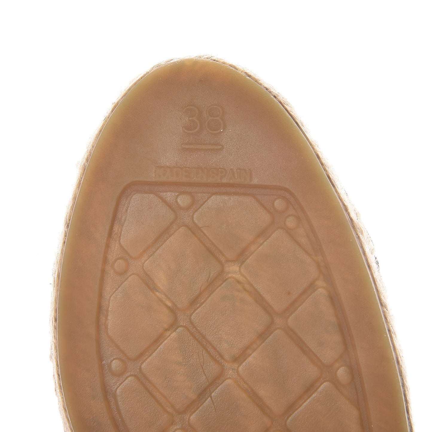 Lambskin CC Espadrilles 38 Black