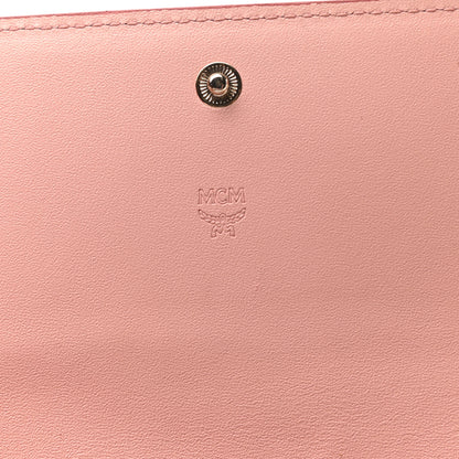 MCM Visetos Continental Flap Wallet Soft Pink 6 of 7