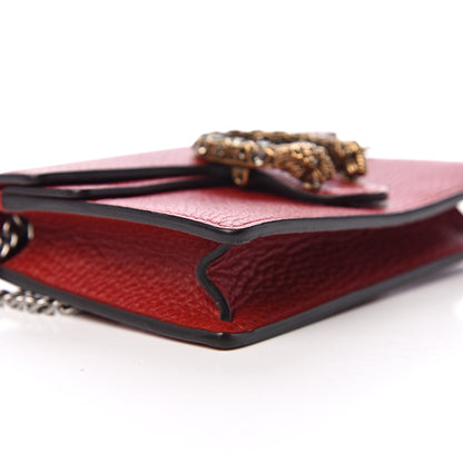 Gucci Calfskin Super Mini Dionysus Shoulder Bag Hibiscus Red 6 of 8