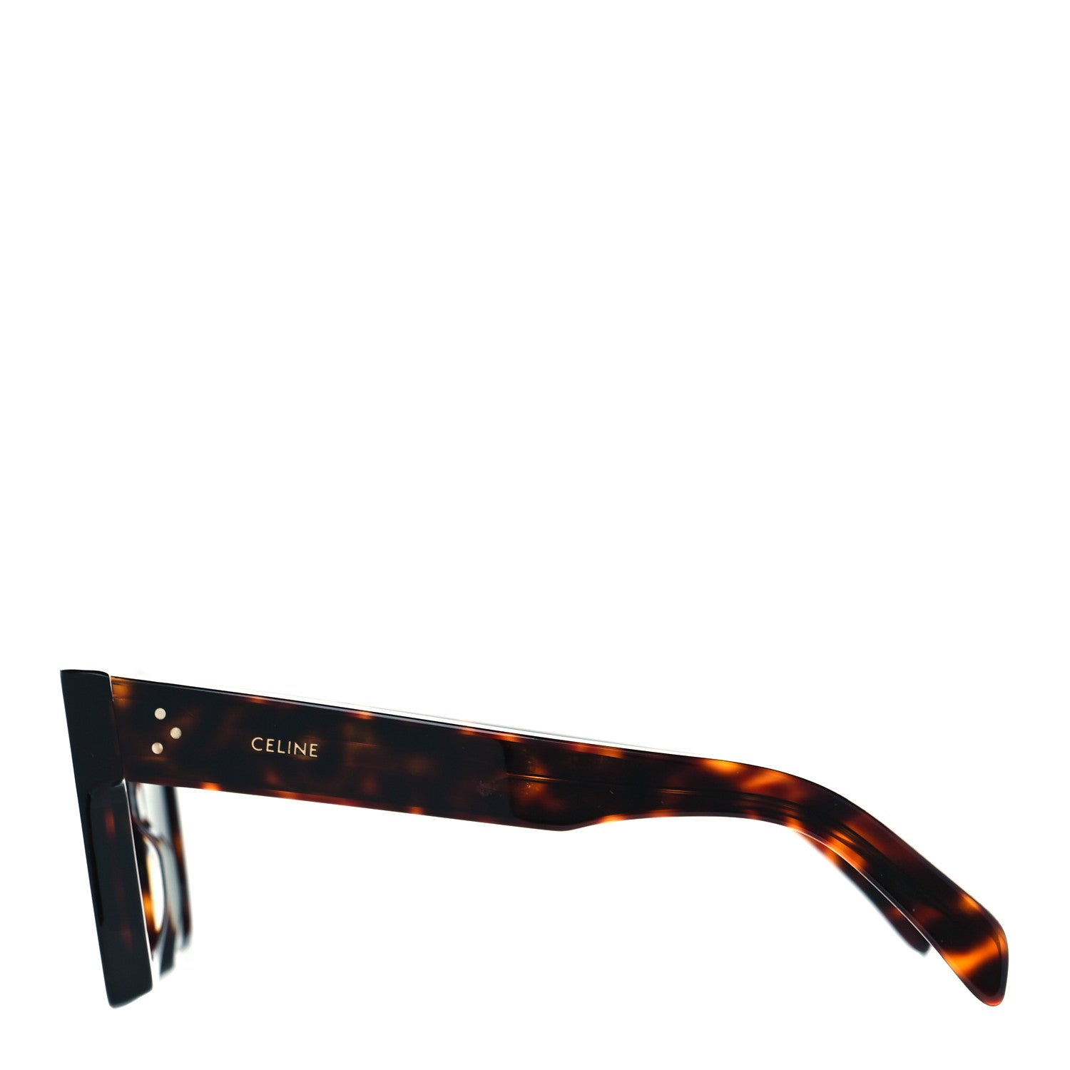 Celine Acetate Square Sunglasses CL40130I Tortoise 4 of 7