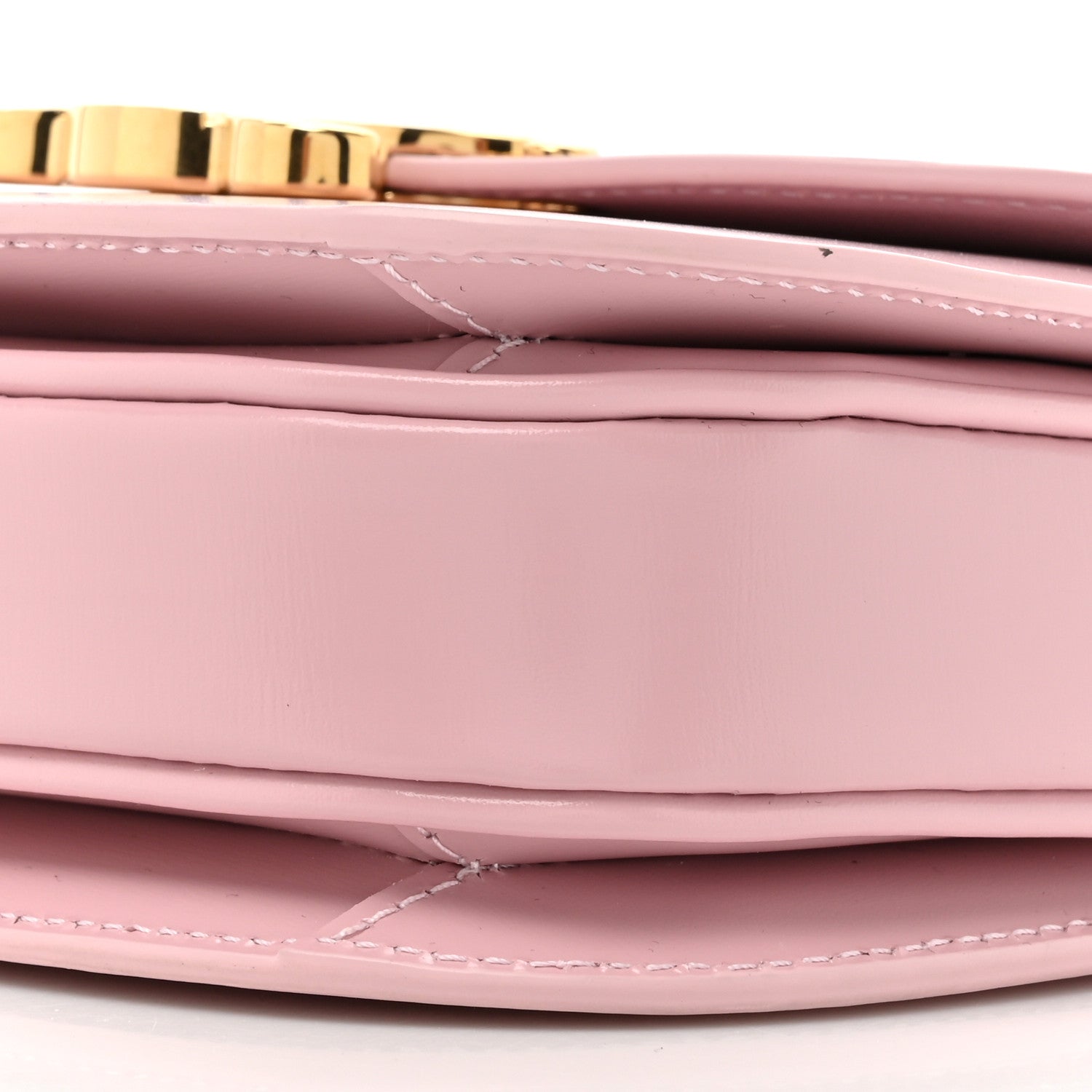 Celine Shiny Calfskin Triomphe Mini Besace Clea Light Pink 10 of 12
