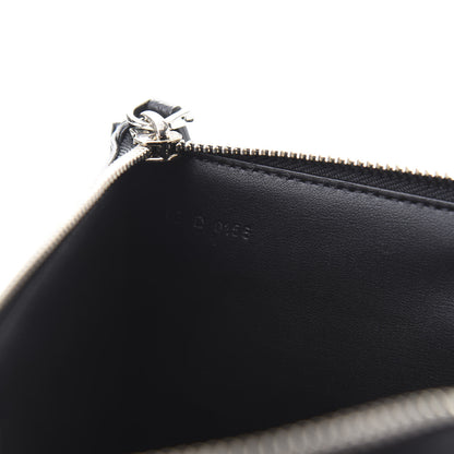 Givenchy Grained Calfskin Cross Print Zip Pouch Black 7 of 7