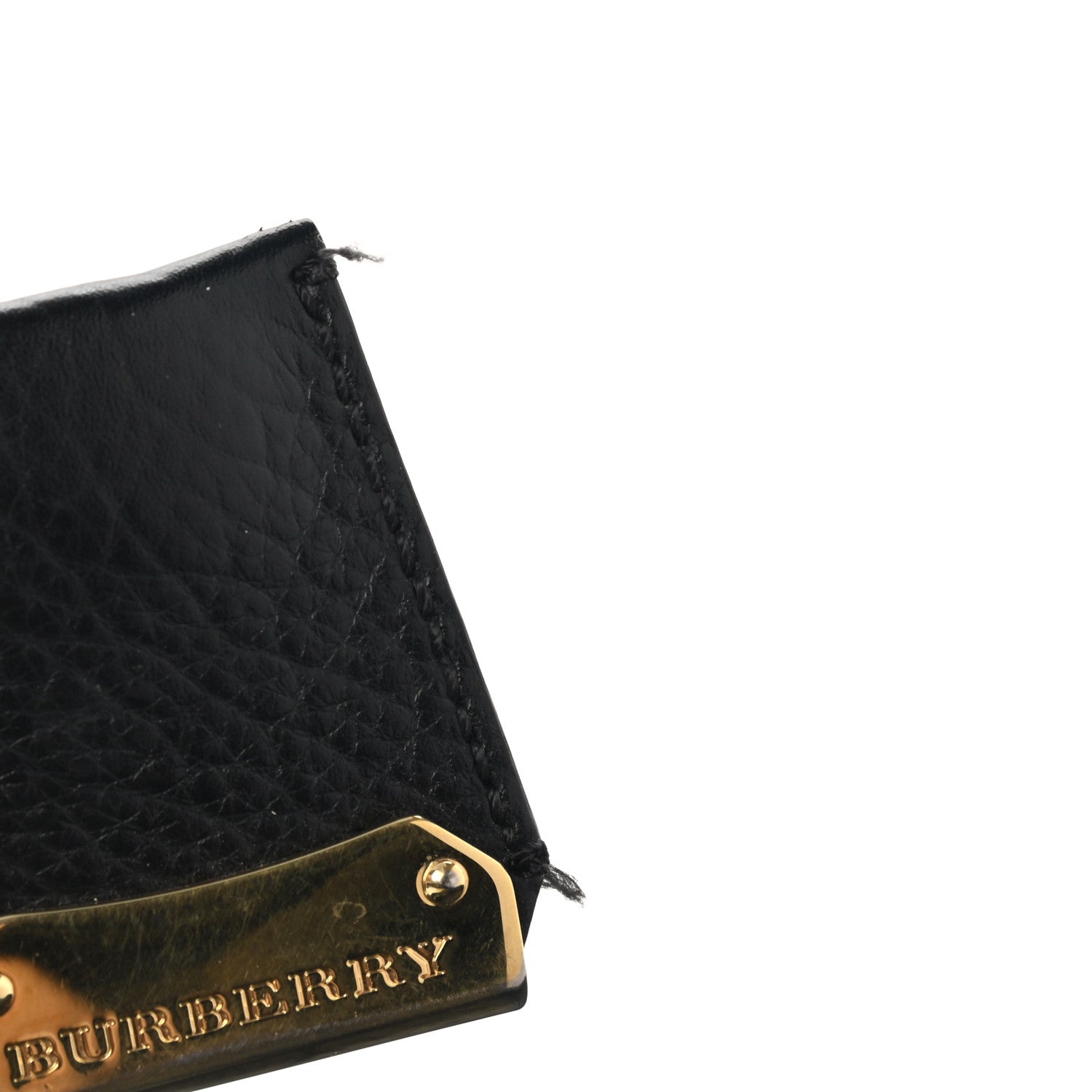Burberry Heritage Grain Check Embossed Small Orchard Bowling Bag Black 9 of 14