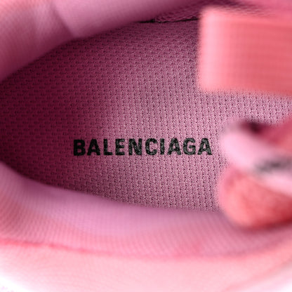 Balenciaga Fabric Mesh Distressed Womens Triple S Sneakers 40 Pink 6 of 8