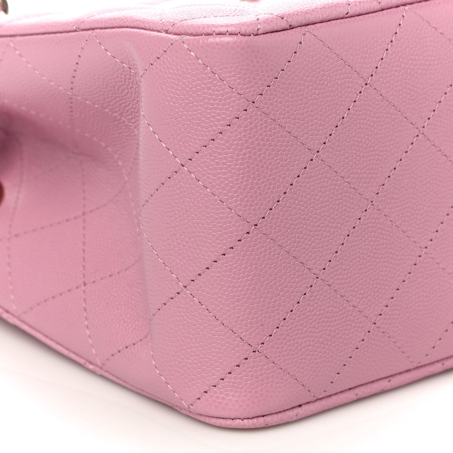 Caviar Quilted Mini Bucket Bag Pink