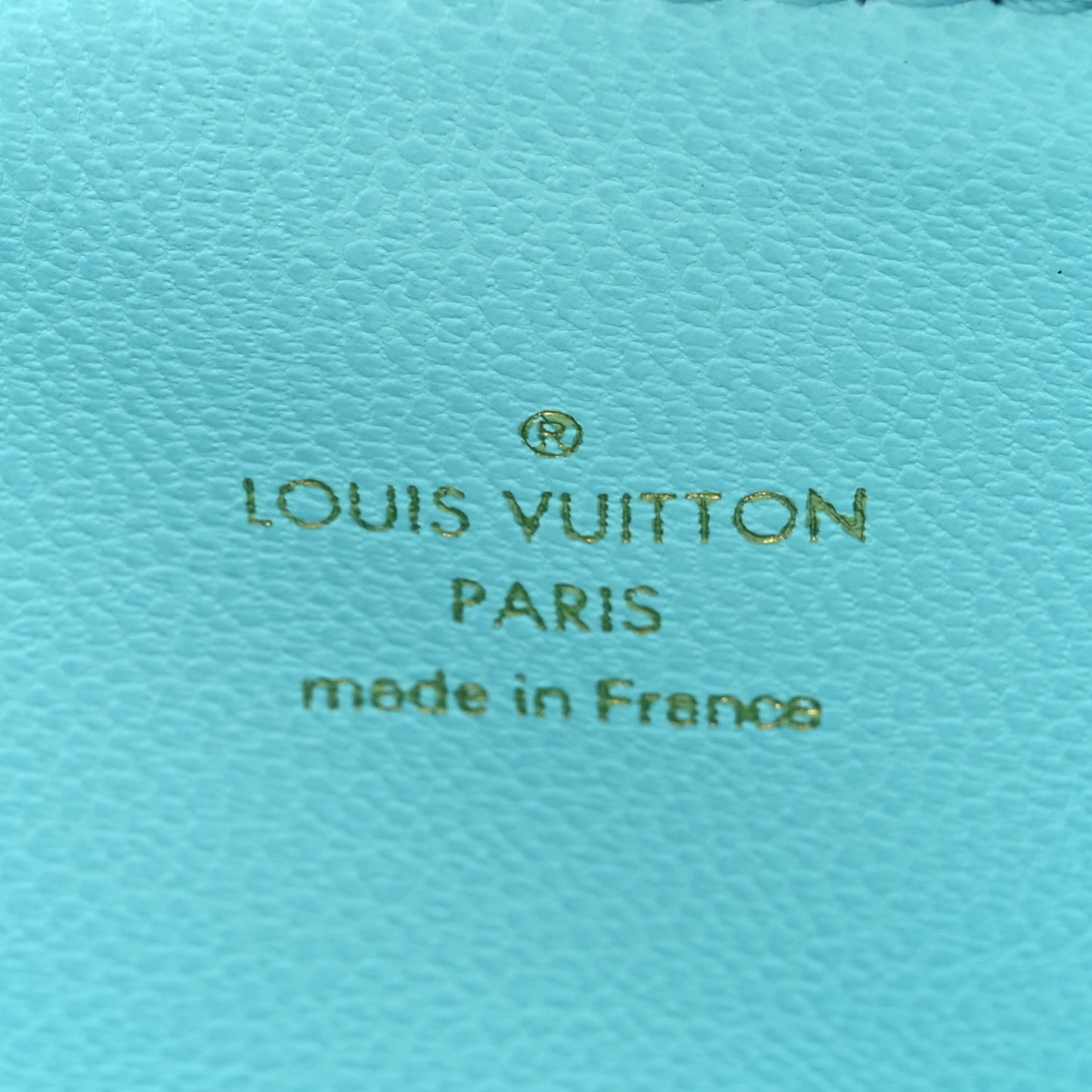 Lambskin Embossed Monogram Tricolor By The Pool Coussin PM White Blue
