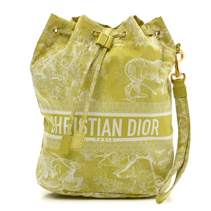 Christian Dior Technical Fabric Embroidered Toile De Jouy Sauvage DiorTravel Pouch 1 of 9