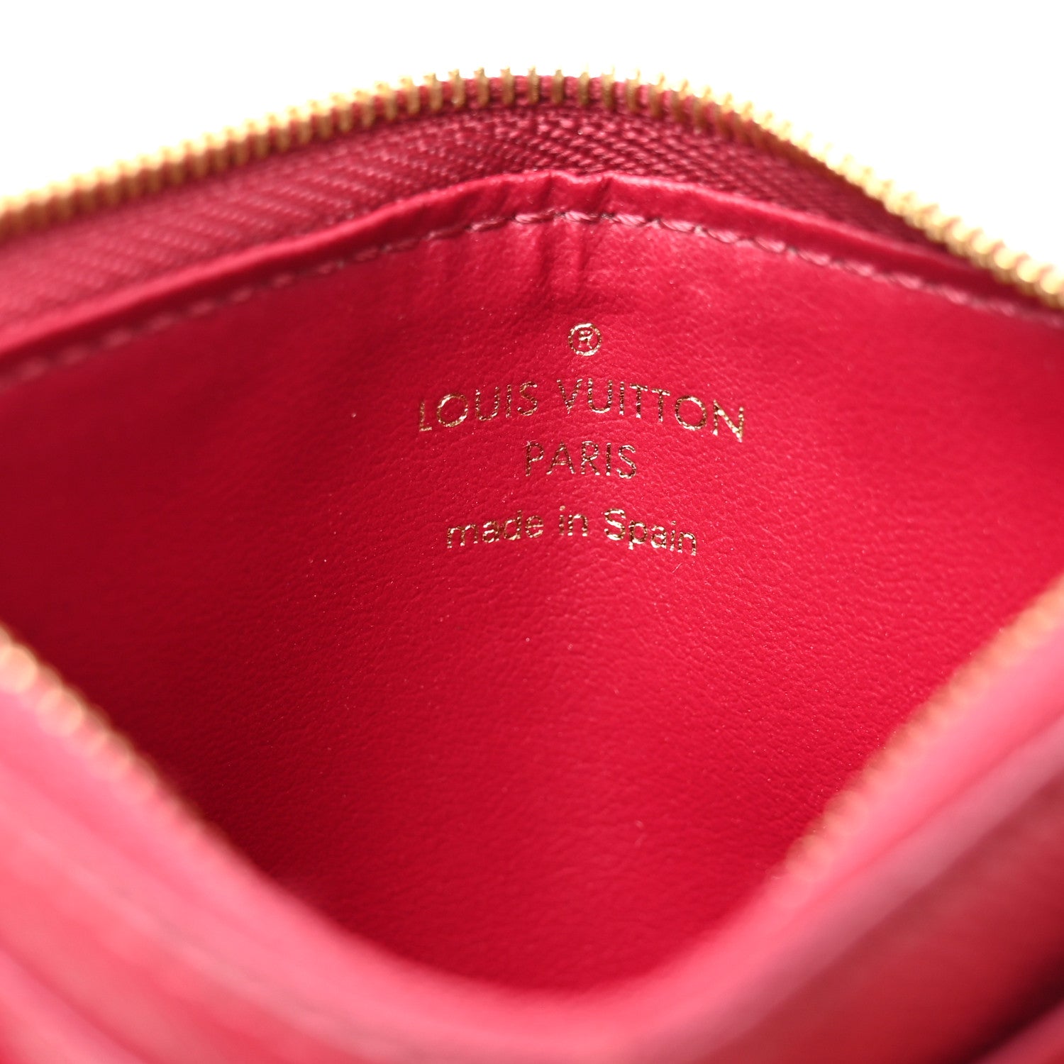 Louis Vuitton Monogram Zipped Card Holder Fuchsia 1829307