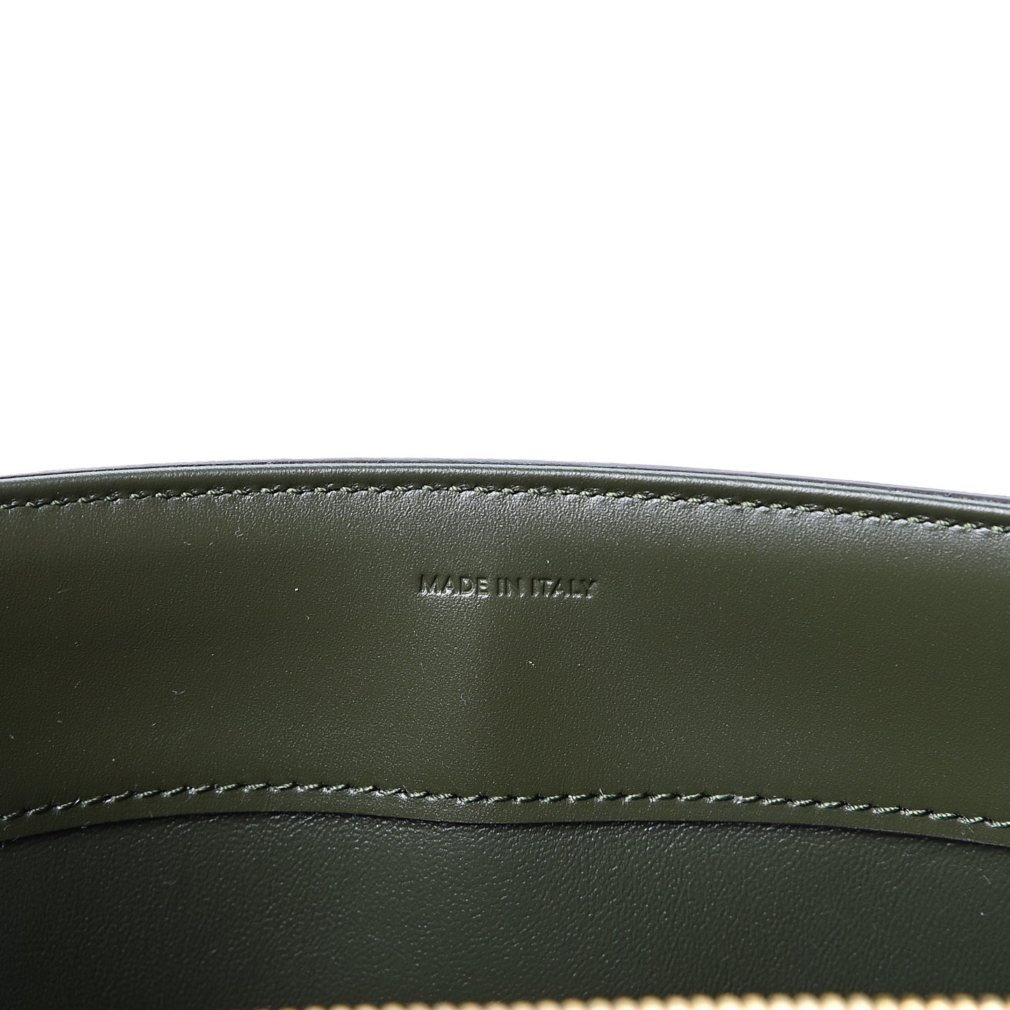 Satinated Calfskin Medium 16 Top Handle Bag Khaki