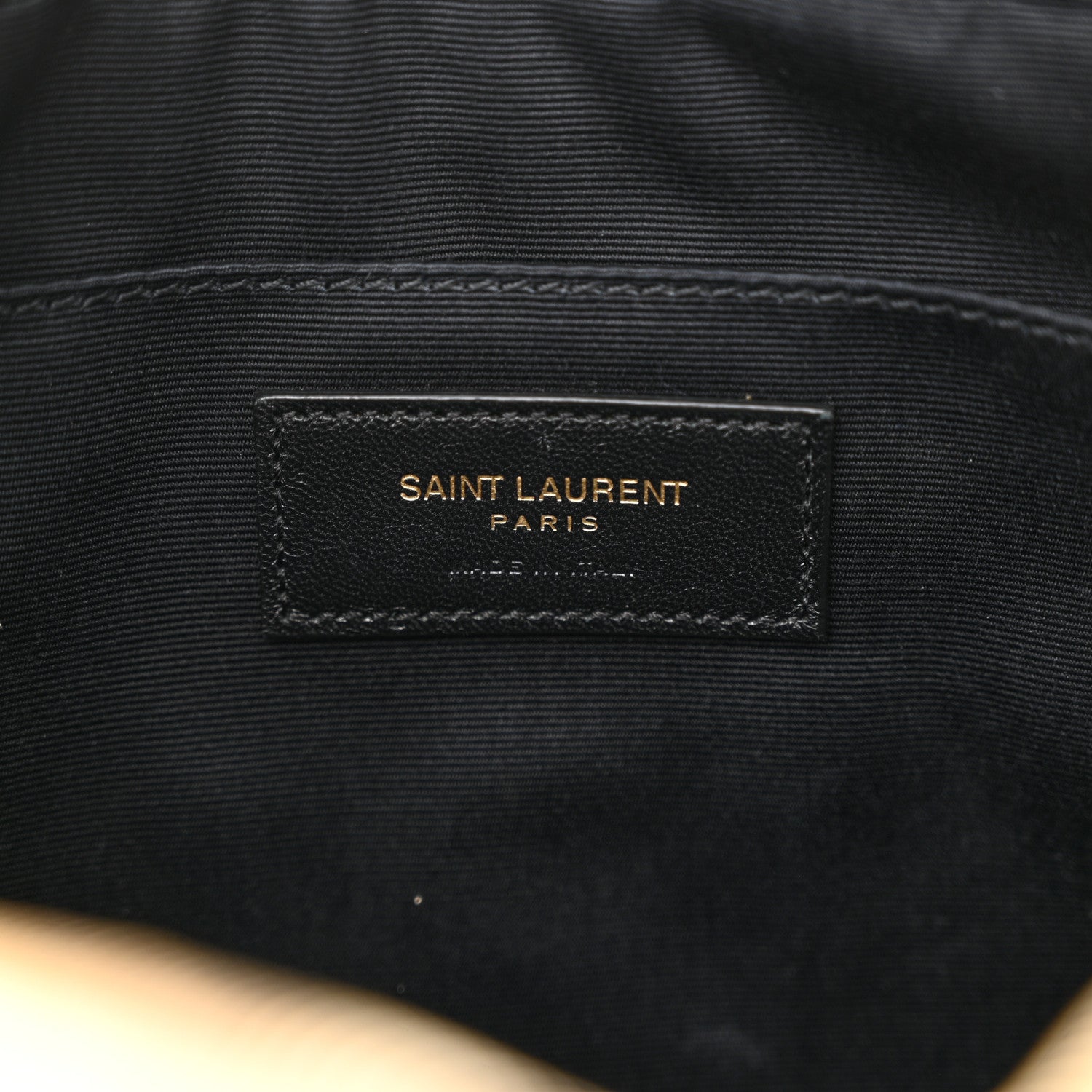 Saint Laurent Calfskin Matelasse Monogram Lou Camera Bag Dark Beige 6 of 13
