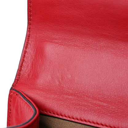 Gucci Calfskin Small Padlock Shoulder Bag Hibiscus Red 11 of 15