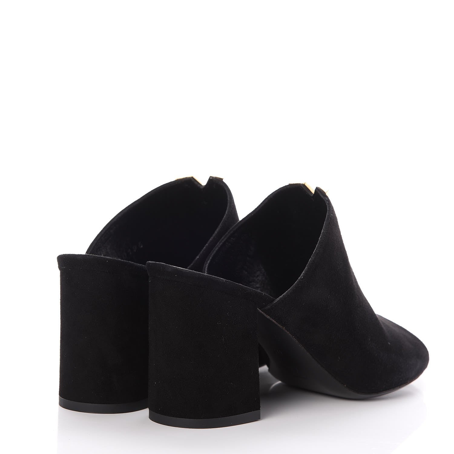 Louis Vuitton Suede Bahiana Mules 38 Black 4 of 8