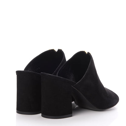 Louis Vuitton Suede Bahiana Mules 38 Black 4 of 8
