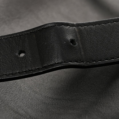 Saint Laurent Calfskin Medium Paris VII Flat Hobo Black 12 of 14