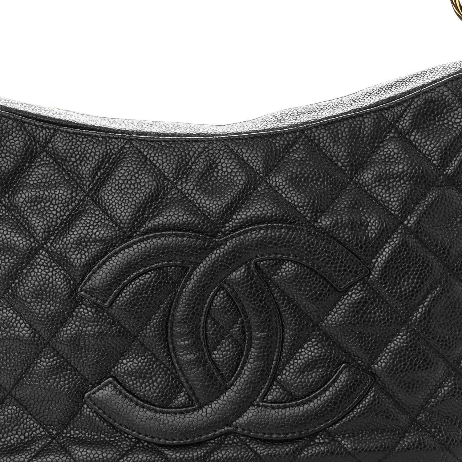 Chanel Caviar Quilted Timeless CC Shoulder Bag Black 7 of 10